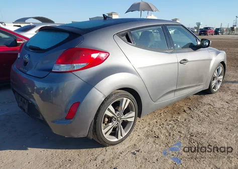 2017 Hyundai Veloster Value Edition from USA, damaged, VIN KMHTC6AD3HU314458